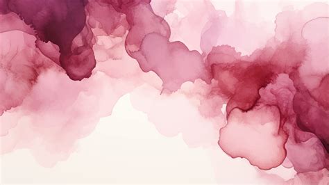 Watercolor Burgundy Abstract Background Watercolour Maroon Splash