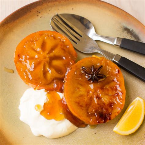 Honey Baked Persimmons With Vanilla And Cinnamon Nadia Lim