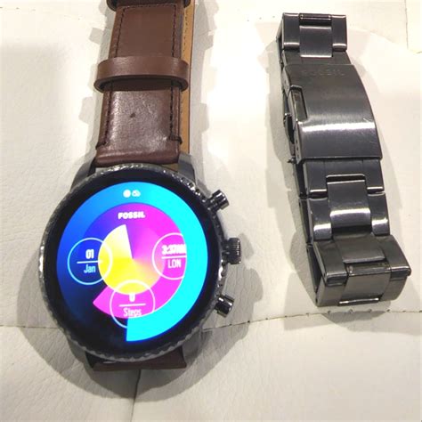 Fossil Explorist Hr Gen 4 Smart Watch Gun Metal And L Gem