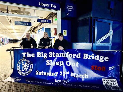 Chilly Chelsea Fc ‘sleep Out’ At The Bridge Raises £22k For Homeless London Borough Of