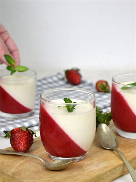 Panna Cotta Con Fresas Cuuking Recetas De Cocina