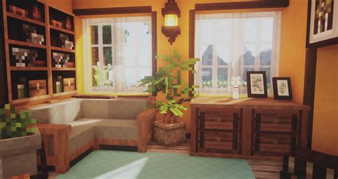 Cottage Core Minecraft House Interior