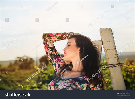 Sexy Beautiful Attractive Brunette Woman Slim Stock Photo Shutterstock