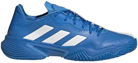 Adidas Men S Barricade Tennis Shoes Blue Rush Cloud White