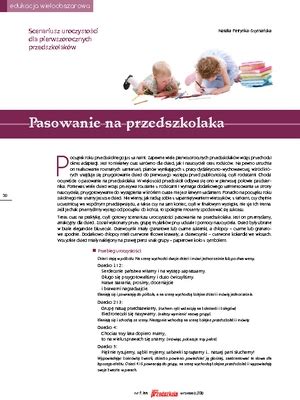 Pasowanie Na Przedszkolaka Scenariusz Uroczysto Ci Miesi Cznik