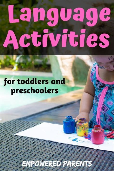 Interactive Language Activities For Preschoolers Language