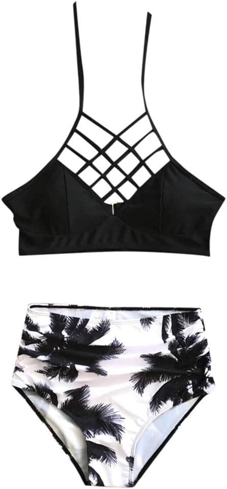 Conjunto De Bikini De Dos Piezas Para Mujer Con Parte Superior De Talle