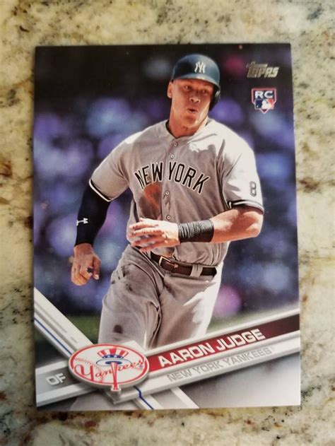 Aaron Judge Topps 2017 287 Rookie Card Etsy