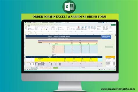 Order Form in Excel | Warehouse Order Form | Free Download | High Quality Excel, PDF, Word Templates