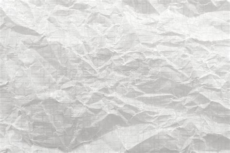 Sheet of White Crumpled Glossy Paper. Paper Texture Stock Photo - Image ...