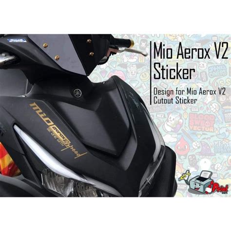 New Product Yamaha Mio Aerox V Sticker Aerox V Decals Cut Out