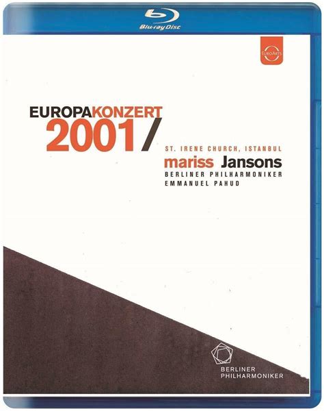 Europakonzert 2001 EMMANUEL PAHUD MARISS JANSONS BLU RAY DISC NEW