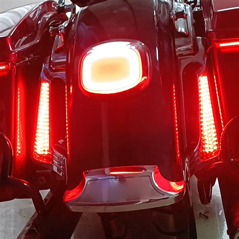 Hdbubalus Motorcycle Filler Panel Lights Led Rear Fender