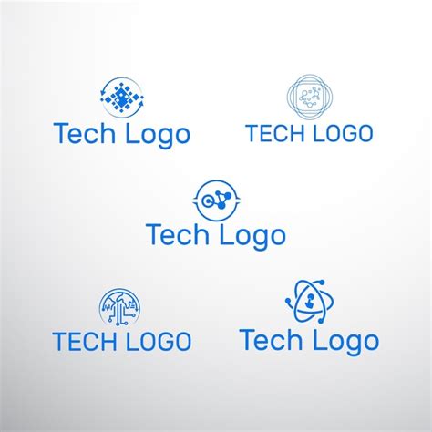 Modelo De Design De Logotipo De Tecnologia Ou Tecnologia Vetor Premium