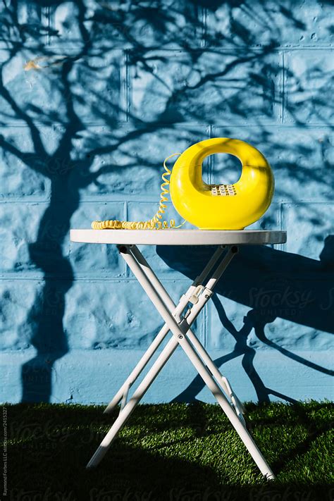 Vintage Yellow Dial Telephone By Stocksy Contributor Raymond Forbes