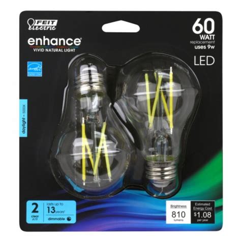 Feit Electric Enhance A E Medium Filament Led Bulb Daylight