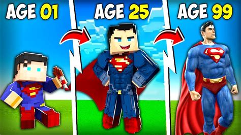 Surviving 99 Years As Superman In Minecraft YouTube