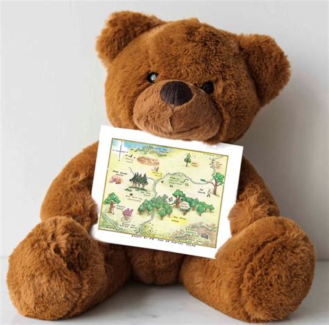 Winnie The Pooh Map Acre Wood Printable Map Classic Etsy