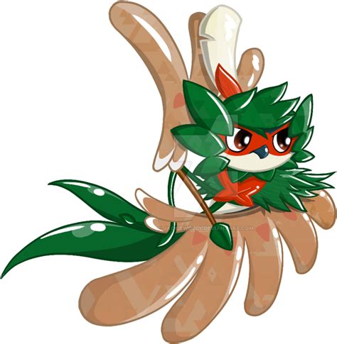 Download Pokemon Artt Cute Decidueye Transparent Png Download