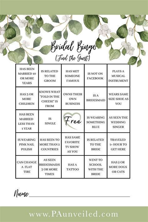 Find The Guest Bingo Free Printable Free Templates Printable