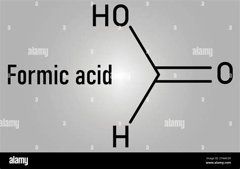 Formic Acid Molecule Skeletal Formula Royalty Free Vector Stock Vector Image And Art Alamy