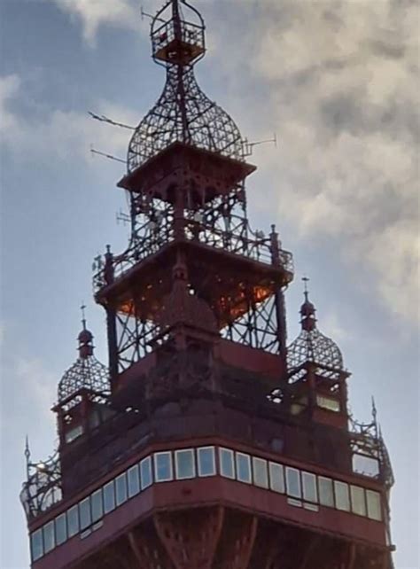 Blackpool Tower Is Safe Police Reveal Flames Shooting From Top Of