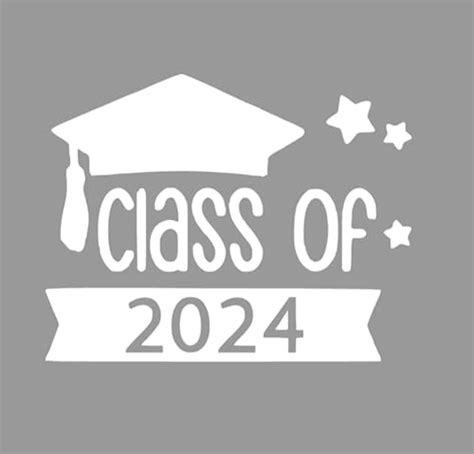 Class Of 2024 Decal Graduation Iron On Decal Diy Craft