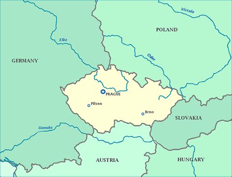 Map Of Germany And Czech Republic – Map Vector