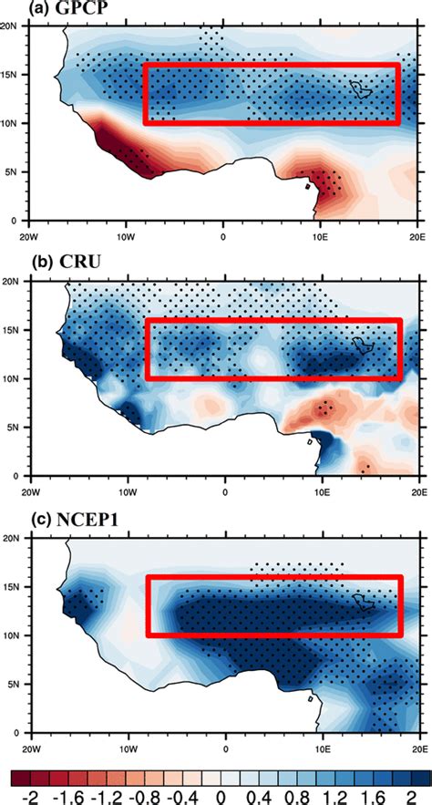 Spatial distribution of long term trend of JJAS rainfall mm day¹ 33