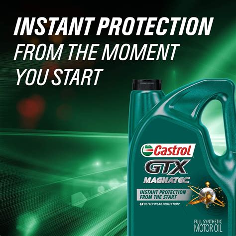 Buy Castrol 03060 GTX MAGNATEC 0W 20 Full Synthetic Motor Oil Green 5