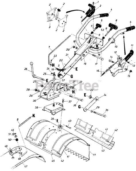 Mtd Yard Machine Tiller Parts Diagram