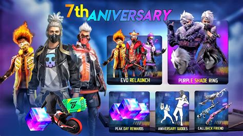 7th Anniversary Free Rewards Cobra Bundle Return Free Fire New