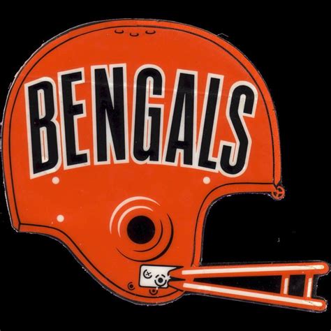 an orange football helmet with the word bengails on it