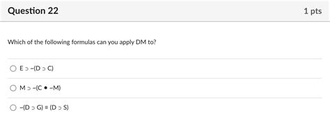 Question 22Which Of The Following Formulas Can You Chegg