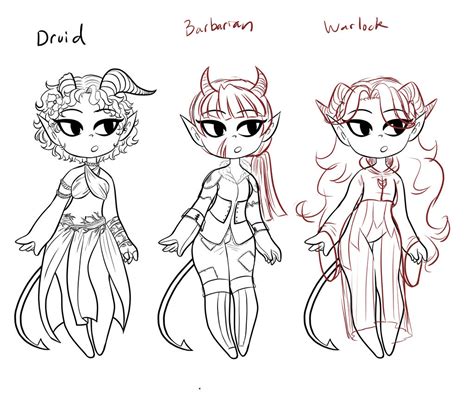 Tiefling Adopts Wip By Binaryadopts On Deviantart