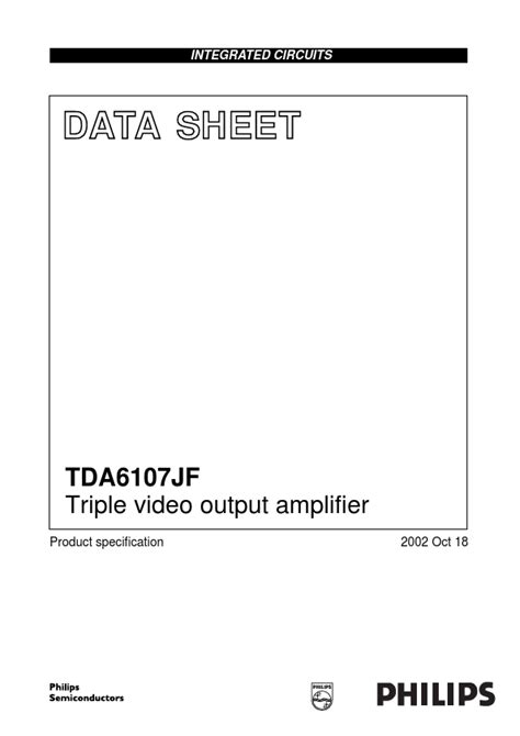 TDA6107JF Datasheet - NXP