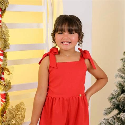 Vestido Vermelho Infantil Natal Babado Elo Produtos Especiais