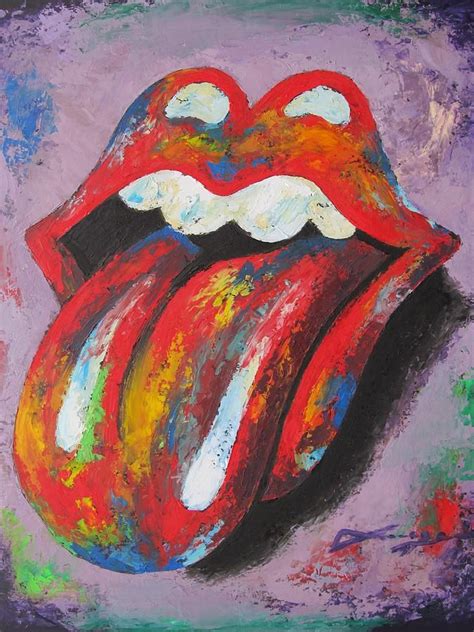 Lingua Disegno Rolling Stones Logo Rock Posters Band Posters Arte