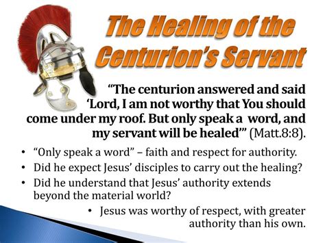 healing   centurions servant powerpoint