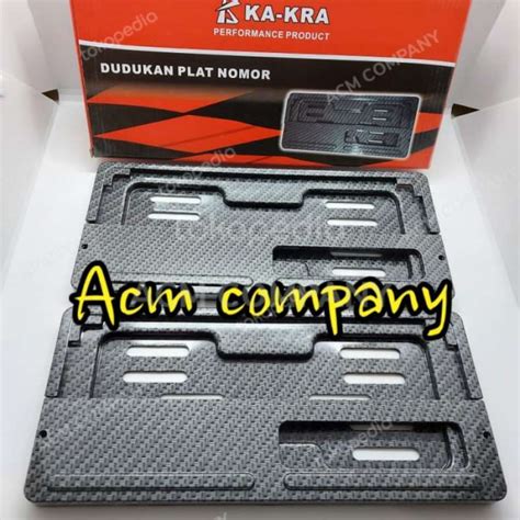 Jual COVER PLAT NOMOR CARBON PLAT BINGKAI KARBON BUAT MOTOR Di