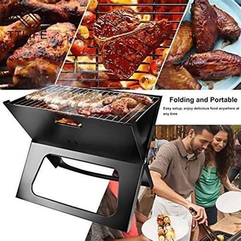 Grill Ext Rieur Pliant Barbecue Charbon De Bois Grill Portable