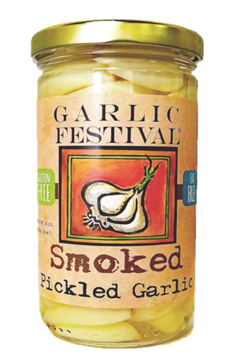 Garlic Festival Foods Smoked Pickled Garlic 8oz