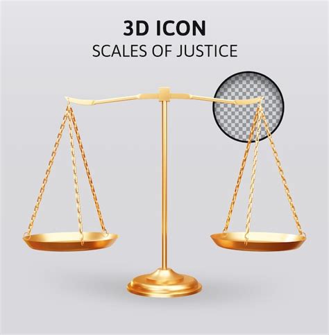 Premium Psd The Scales Of Justice 3d Rendering Illustration