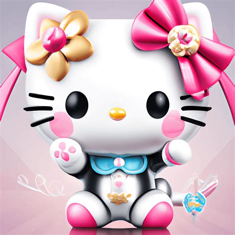 Hello Kitty Kawaii Chibi Hyper Realistic Intricate Detail Graphic ...