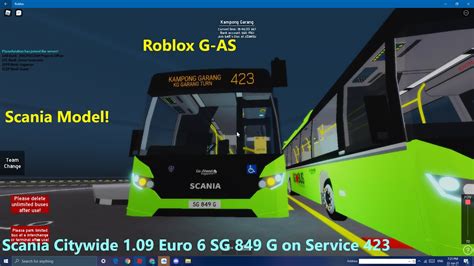 First Roblox Hyperlapse Roblox G AS Scania Citywide Euro 6 SG 849 G