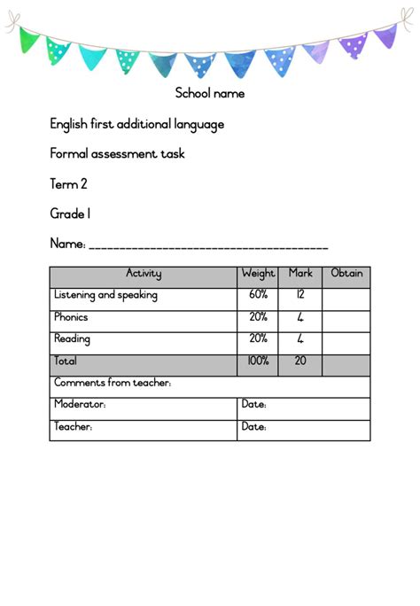 Graad Assesserings Vir Kwartaal Teacha