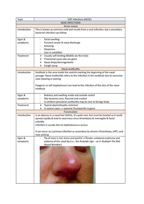 Nasal Vestibular Furunculosis