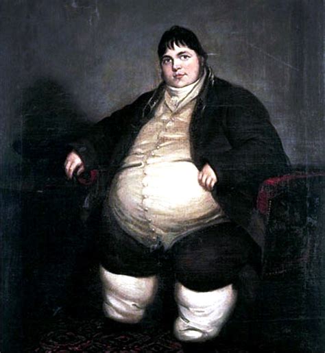 Daniel Lambert Weighing Almost 40 Stone Oil On Canvas British 19th