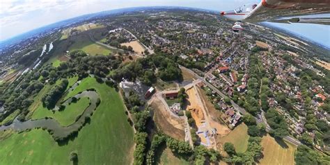 Hamm Von Oben Fish Eye Perspektive Baustelle Mischbebauung Eines