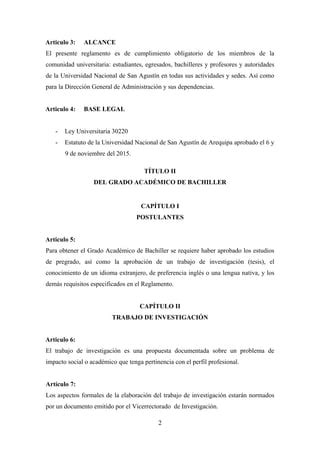 Reglamento De Grados Y Titulos 2016 PDF